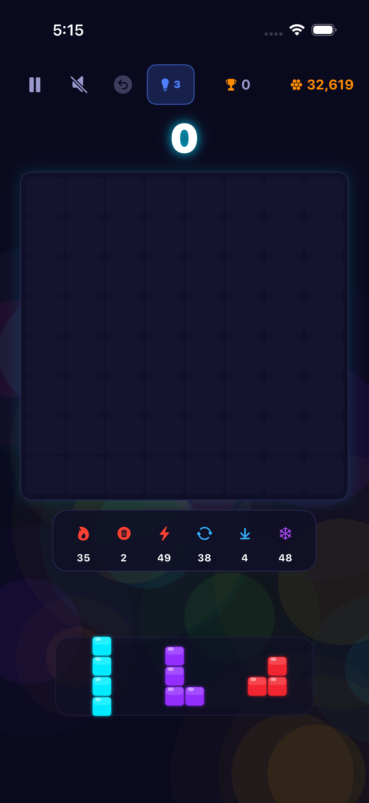 GridCrush active block-puzzle gameplay